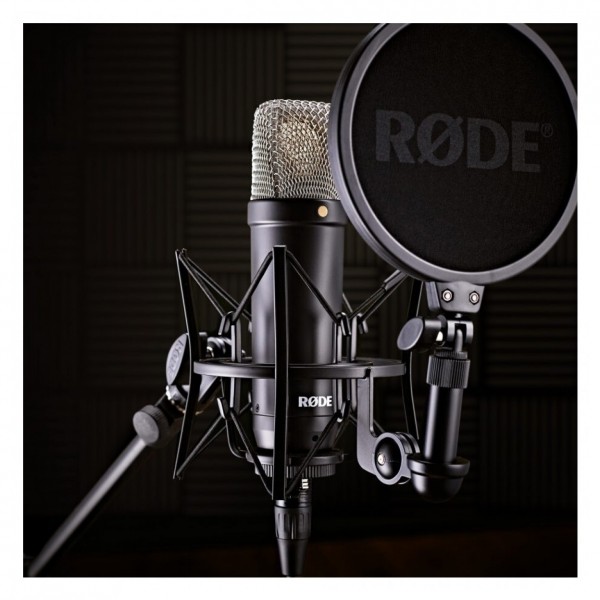 Rode NT1 Signature Series Condenser Microphone, Black - Lifestyle