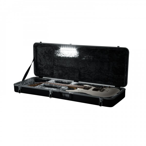 Gator GC-ELECTRIC-LED LED Edition Electric Guitar Case - Open, LED On