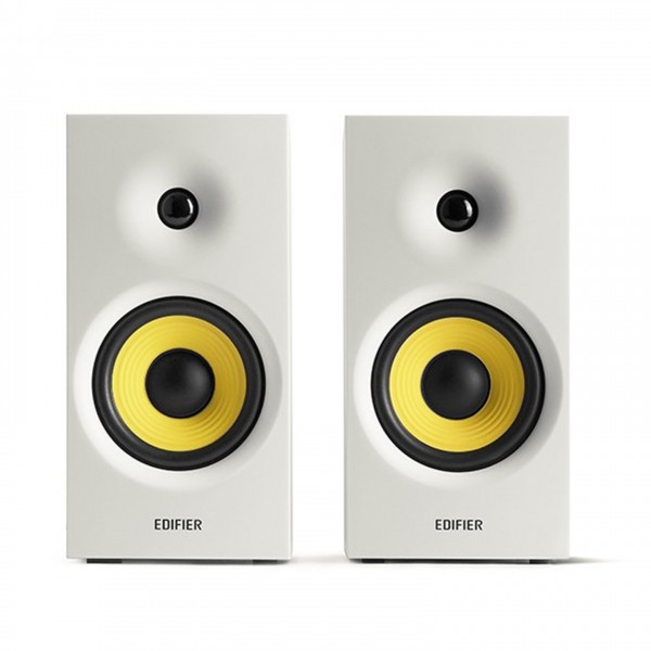 Edifier R1080BT Active 2.0 Bluetooth Bookshelf Speakers (Pair), White Front View