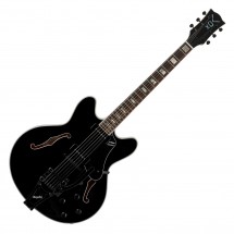 Vox Bobcat V90 Semi Hollow w/ Bigsby, Jet Black