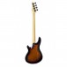 Schecter CV-4 Bass Guitar, 3-Tone Sunburst - back