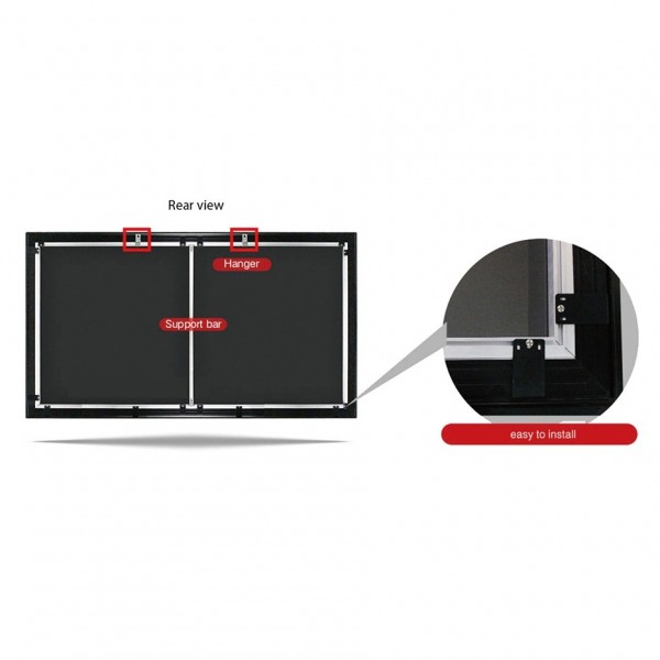 Sapphire 16:9 ALR Projector Screen, 120" - rear