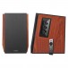 Edifier R1700BT Active 2.0 Bluetooth Bookshelf Speakers (Pair), Brown Side View