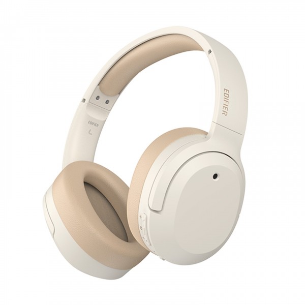 Edifier W820NB Plus ANC BT Hi-Res Audio Headphones, Ivory Front View