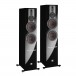 DALI Rubicon 6 C Active Floorstanding Speakers (Pair), Black Front View