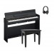 Yamaha YDP S35 Digitaal Pianopakket, Zwart