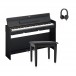 Yamaha YDP S35 Digitalpianopaket, Svart