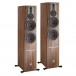 DALI Rubicon 6 C Active Floorstanding Speakers (Pair), Walnut Front View