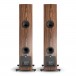DALI Rubicon 6 C Active Floorstanding Speakers (Pair), Walnut Back View