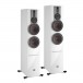 DALI Rubicon 6 C Active Floorstanding Speakers (Pair), White Front View
