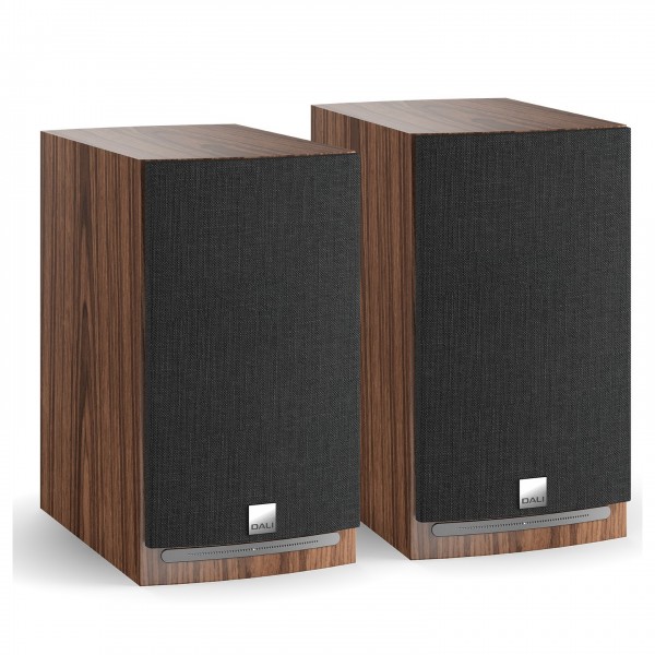 DALI Rubicon 2 C Active Bookshelf Speakers (Pair), Walnut Grille View 