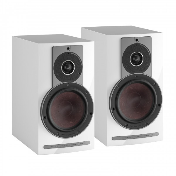 DALI Rubicon 2 C Active Bookshelf Speakers (Pair), White Front View