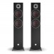 DALI OBERON 7C Active Floorstanding Speakers (Pair), Black Ash Front View 2