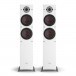 DALI OBERON 7C Active Floorstanding Speakers (Pair), Light Oak Front View 2