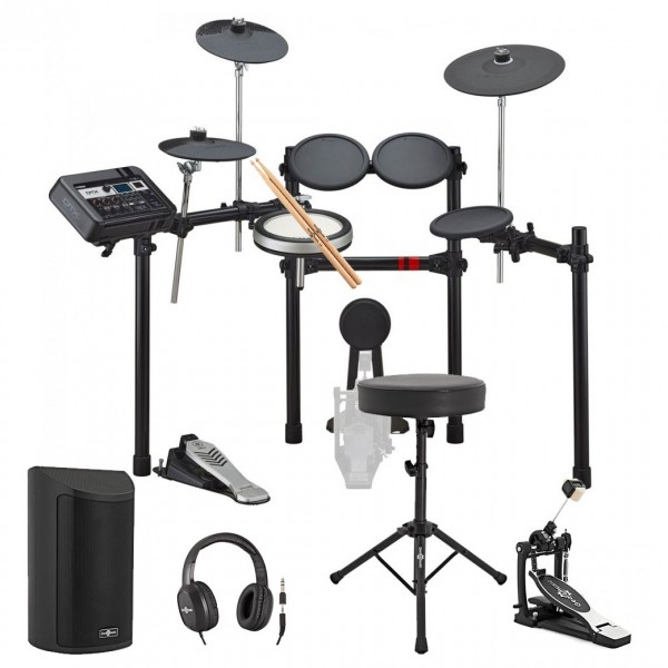Yamaha DTX6K-X Electronic Drum Kit w/ Single Pedal Custom Bundle