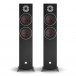 DALI OBERON 7C Active Floorstanding Speakers (Pair), Dark Walnut Front View 2