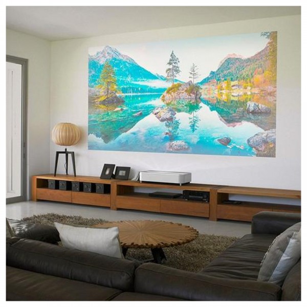 Epson EH-LS800B 3LCD Laser 4K Ultra HD Short-Throw Projector, White Lifestyle View