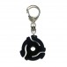 45RPM Record Adapter Key Chain, Black