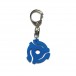 45RPM Record Adapter Key Chain, Blue