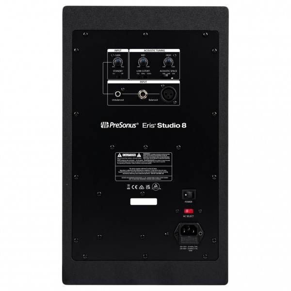 Eris Studio 8, Single Studio Monitor - Rear