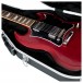 Gator GC-SG Deluxe Moulded Case For Double-Cut Electric Guitars - Body Detail (Guitar Not Included)