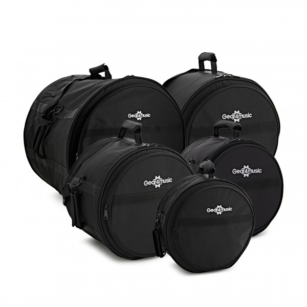 Deluxe Padded Fusion Drum Bag Set by Gear4music