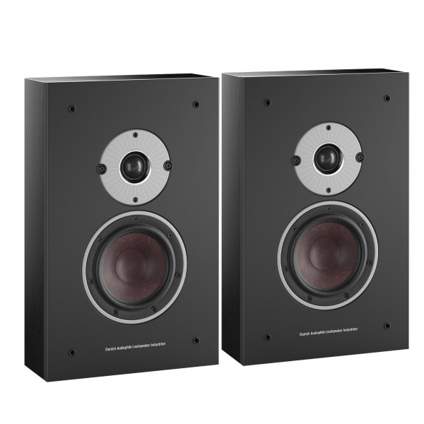 DALI OBERON On Wall C Active Speakers (Pair), Black Ash Front View