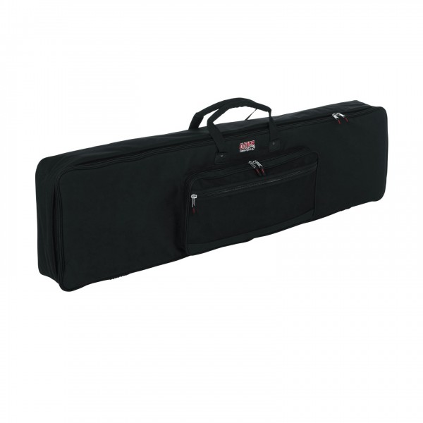 Gator GKB-88 SLXL Slim XL 88 Key Keyboard Gig Bag - Front, Left