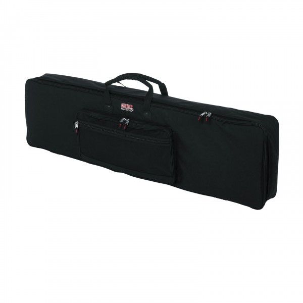 Gator GKB-88 SLXL Slim XL 88 Key Keyboard Gig Bag - Front, Right