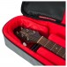 Gator GT-ACOUSTIC-GRY Transit Series Acoustic Guitar Bag, Grey - Headstock Detail