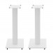 AVCOM 600mm Speaker Stands, White (Pair) Front View