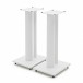 AVCOM 600mm Speaker Stands, White (Pair) Side View 2