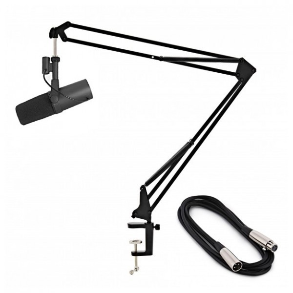 Shure SM7B With Studio Arm and Cable Bundle - 