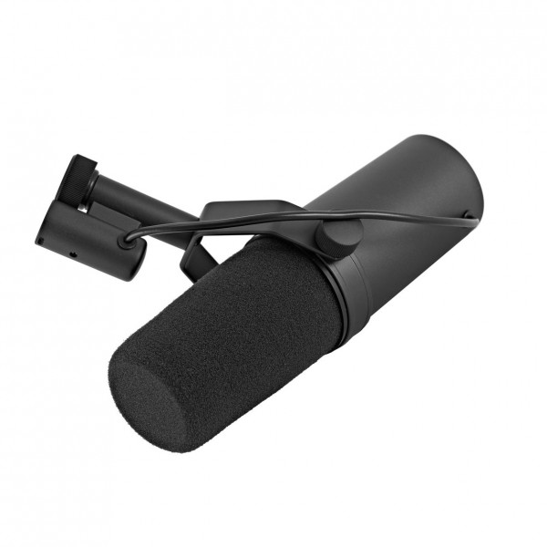 Shure SM7B With Studio Arm and Cable Bundle - SM7B, Angled Front Left