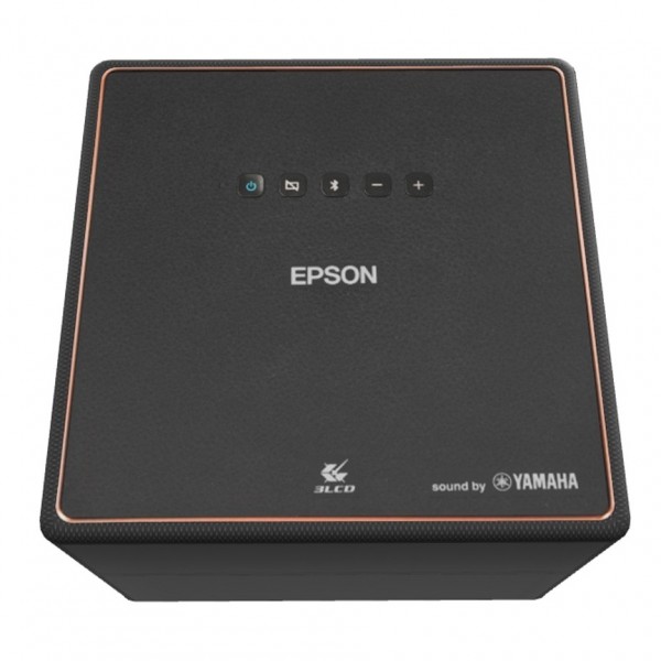 Epson EF-12 Full HD Mini Laser Short-Throw Projector, Black - top