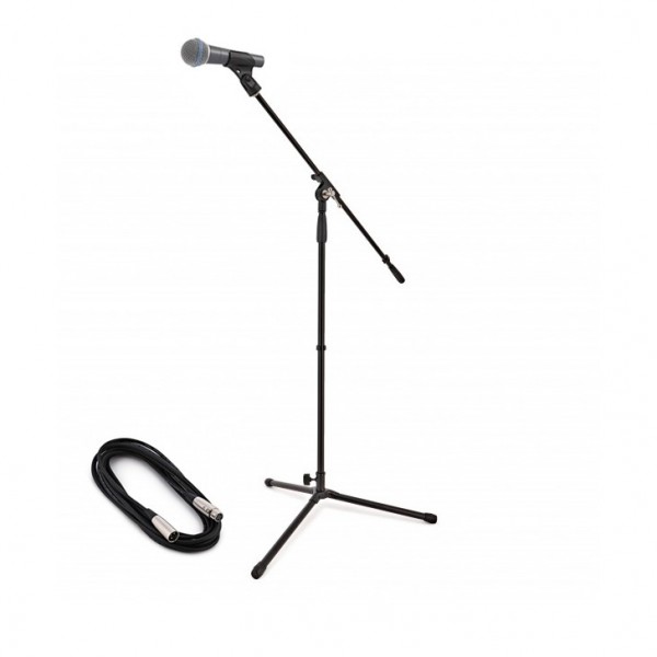 Shure Beta 58A with Mic Stand - Full Bundle