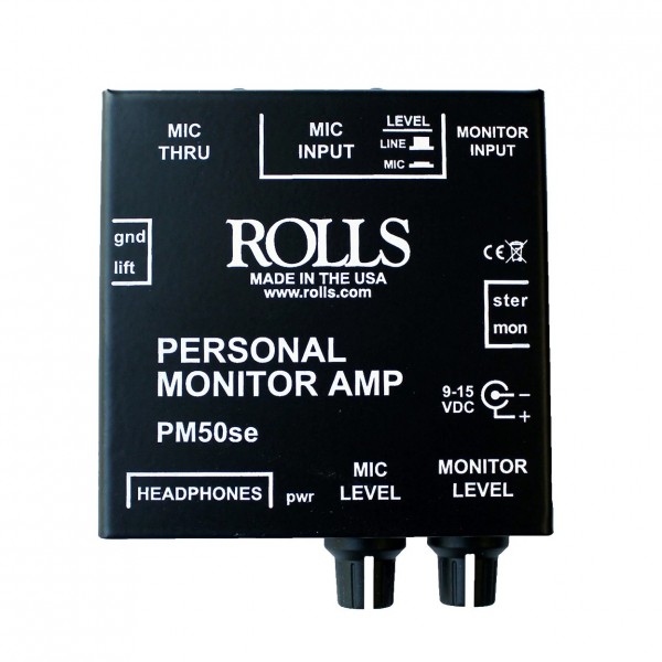 Rolls PM50se Personal Monitor Amp - Top View