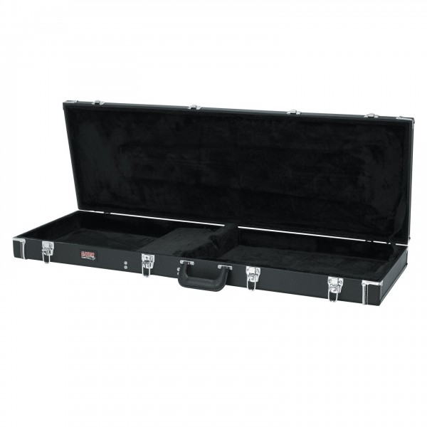 Gator GW-BASS GW Deluxe Wooden Bass Case - Angled Open