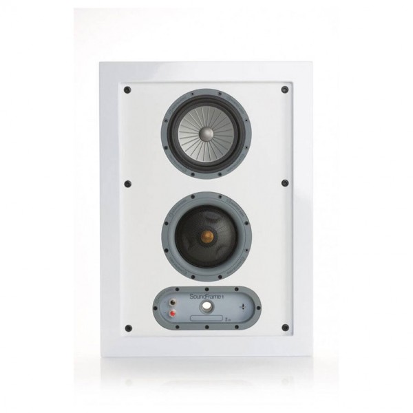 Monitor Audio Soundframe SF1 White In Wall Speaker w/ White Grille (Single)
