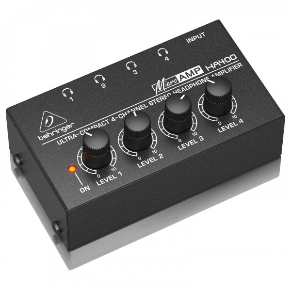 Behringer MicroAMP HA400 Headphone Amplifier - Left
