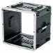 Gator GR-10L Lockable Moulded Rack Case, 10U, 19.25'' Depth - Angled Open Empty