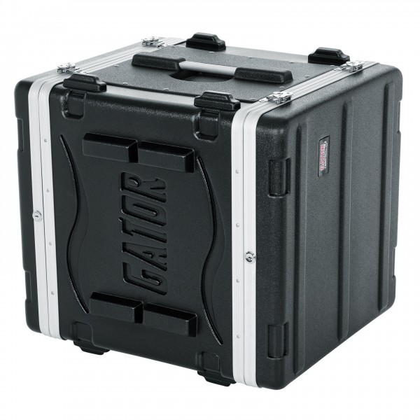Gator GR-10L Lockable Moulded Rack Case, 10U, 19.25'' Depth - Upright Closed