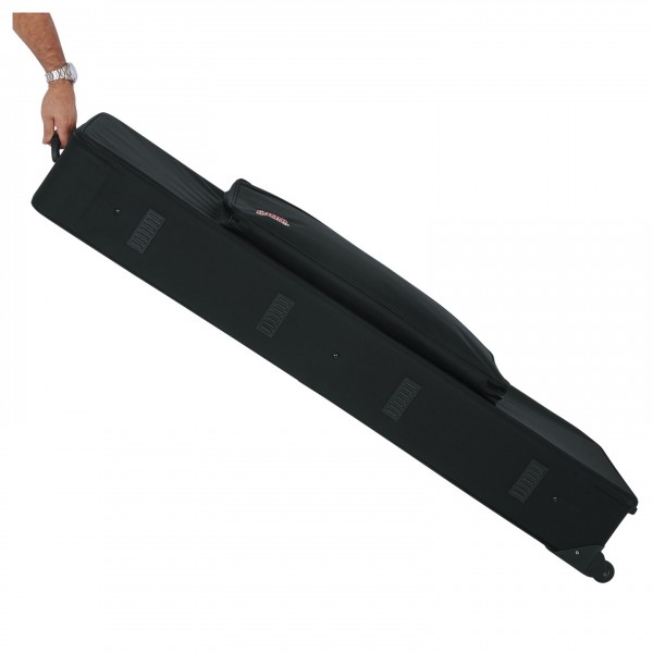 Gator GK-88 SLIM Rigid EPS Foam Slim 88 Key Keyboard Case - Rolling Wheels