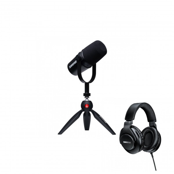 Shure MV7 Podcast Kit With Headphones - Full Bundle