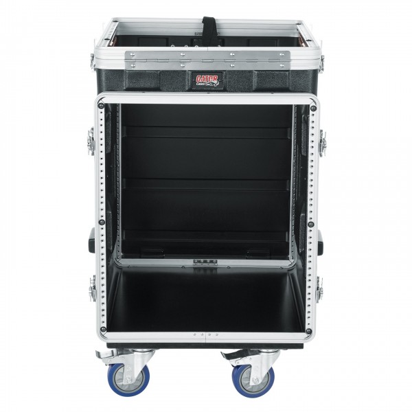 Gator GRC-10X12 PU Moulded Pop-Up Rack Case, 10U Top, 12U Side - Front Open