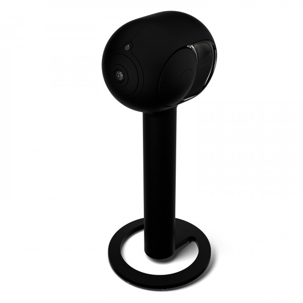 Devialet Phantom I 103dB Wireless Speaker Black with Tree Stand High View