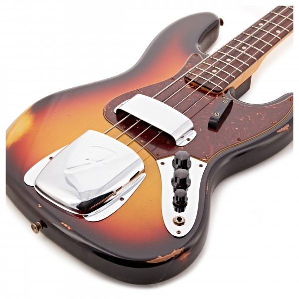 Fender Custom Shop 64 Jazz Bass Relic, 3-Tone Sunburst