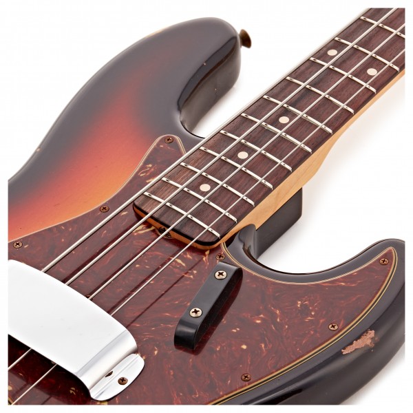 Fender Custom Shop 64 Jazz Bass Relic, 3-Tone Sunburst