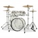 DW Drums Design Series 4pc Acrylic 22'' Shell Pack - Angle 2