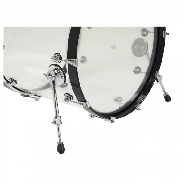 DW Drums Design Series 4pc Acrylic 22'' Shell Pack - Bass Drum Spur